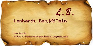 Lenhardt Benjámin névjegykártya