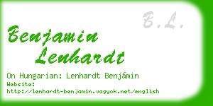 benjamin lenhardt business card