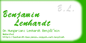 benjamin lenhardt business card